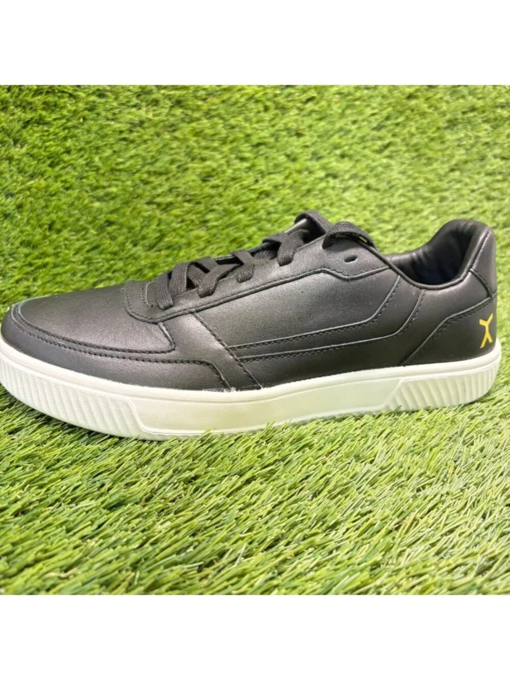 Flux Footwear Adapt Leather Trainer Black Mens Size 10 Athletic Shoes Sneakers